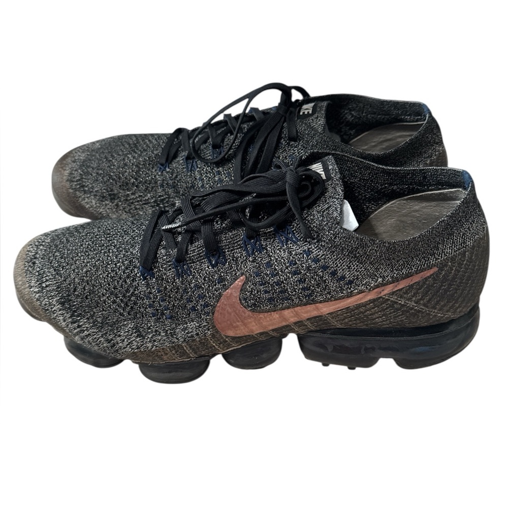 Nike Air VaporMax Flyknit Sneaker Shoes Black Men's Sz 11.5
